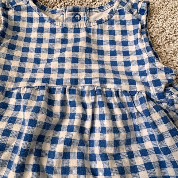 Carter’s Baby Girl Blue Gingham Dress & Bloomer Set baby outfit- Size 18 Months - Picture 3 of 8